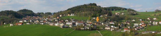 Gasthof Luger Julbach - Urlaub im Mühlviertel - Panorama Ort Julbach